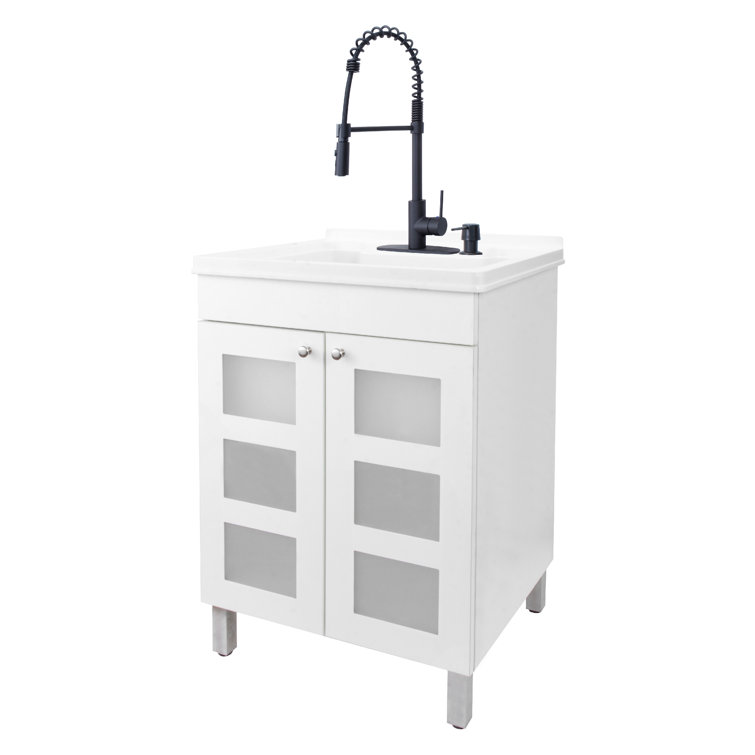 Ebern Designs Hameedah 24" Single Laundry Room Vanity Set & Reviews